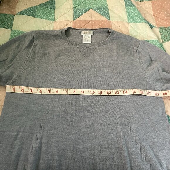 Bartolini Merino Wool Sweater Womens XL Gray Knit Pullover Made in Italy - Picture 6 of 6